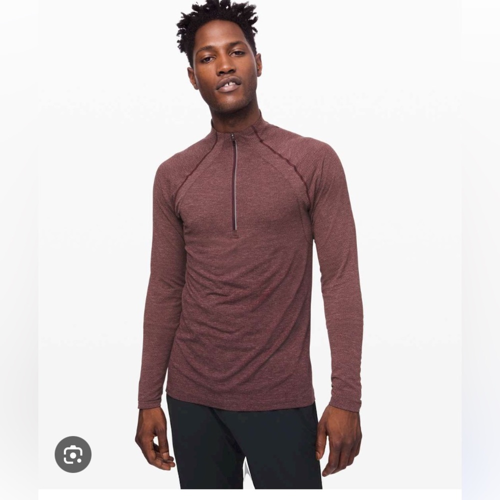 Lululemon Metal Vent Tech 1/2 Zip 2.0 - Red Dust/Arctic Plum Sz M